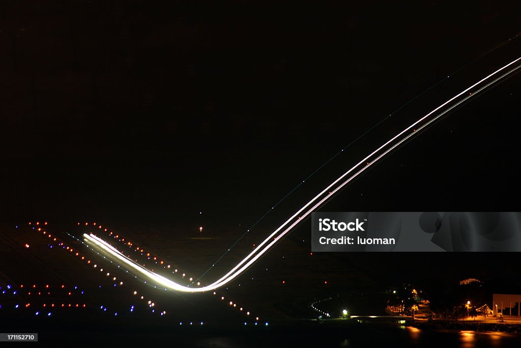 Airplane during takeoff Airplane Stock Photo