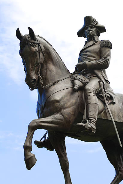 istock Looking upwards at George Washington statue 171152780