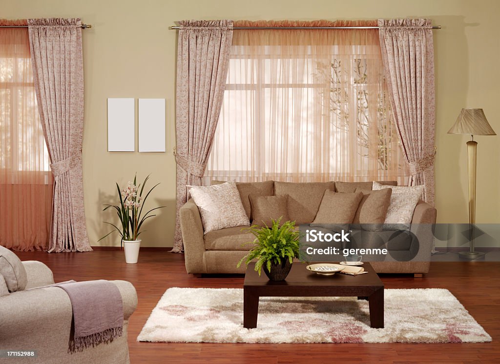 Sala de estar - Foto de stock de Aconchegante royalty-free