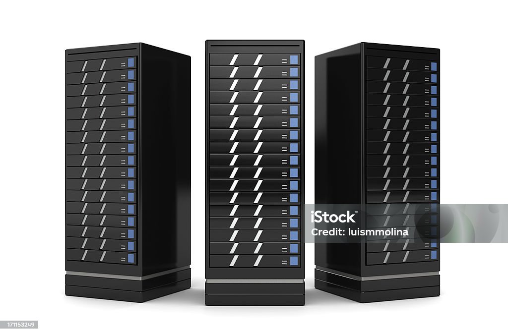 Rack de servidores de alto rendimiento - Foto de stock de Aparato de telecomunicación libre de derechos