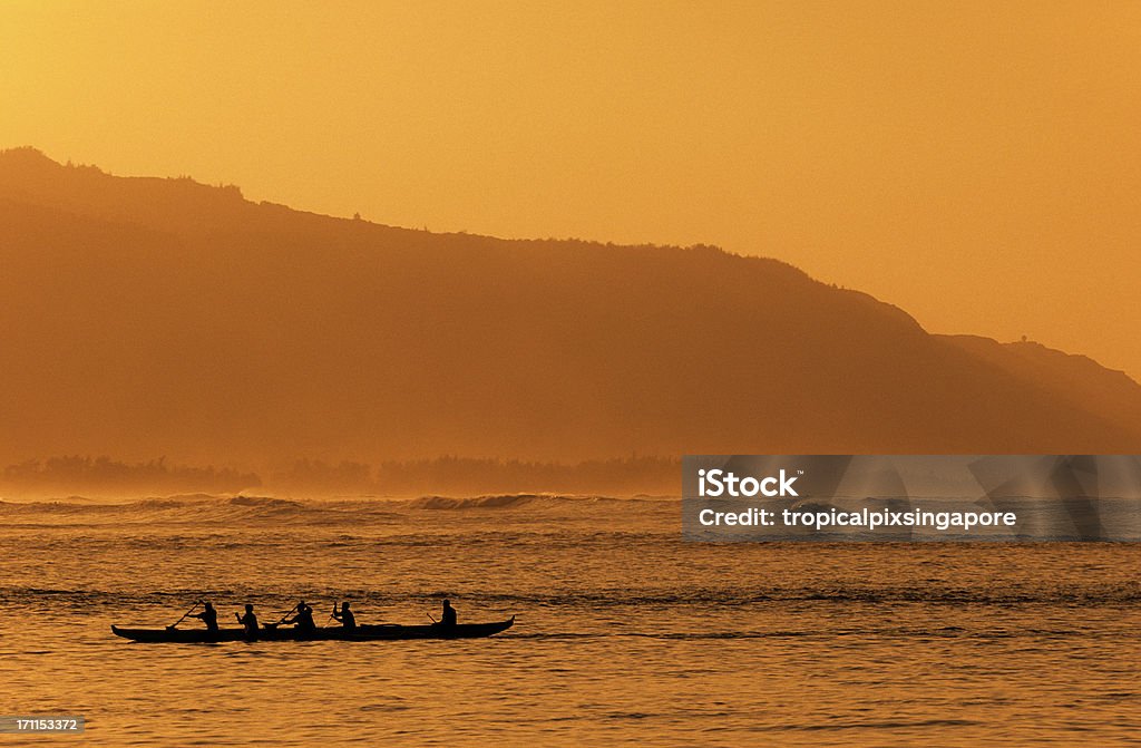 USA, Hawaii O'ahu, North Shore, Hale'iwa. - Lizenzfrei Auslegerkanu Stock-Foto