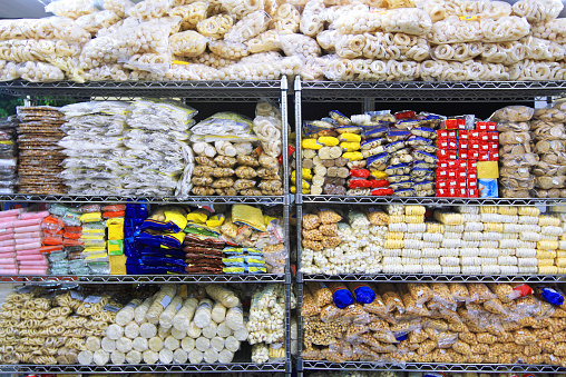 Biscuits in a supermarket