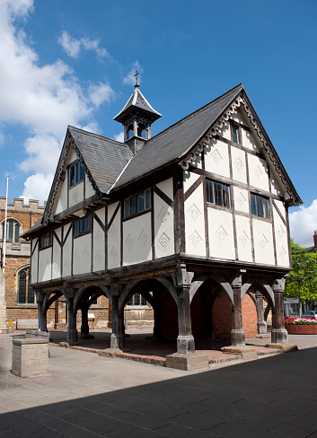 The old Grammar school in Market Harborough, leicestershire, dates from the early 1600s