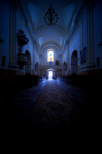 Interior of the catholic churche