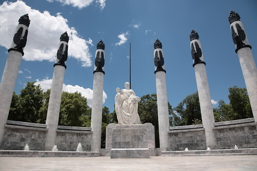 The Niños Héroes (in English: Boy Heroes), also known as the Heroic Cadets, at Chapultepec Park, in Mexico city.