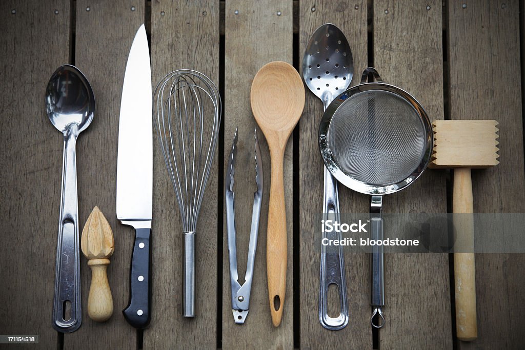 Chef strumenti - Foto stock royalty-free di Utensile da cucina