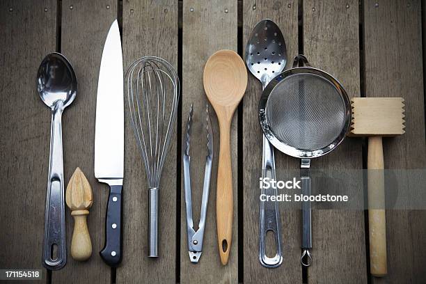 Chef Strumenti - Fotografie stock e altre immagini di Utensile da cucina - Utensile da cucina, Articoli casalinghi, Cucinare