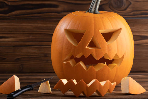 istock Carving of Halloween pumpkin 1711547817