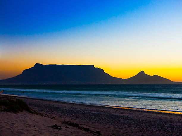 istock Cape Town. South Africa's Table Mountain in silhouette 171155261
