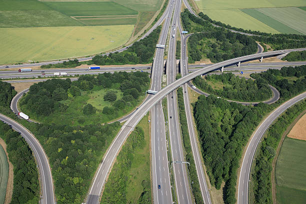 istock Aerial View of a Highway Intersection 171155879