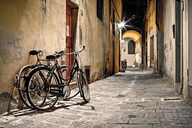 istock Bicycles in a Dark Alley, HDR Firenze at Night 171156222