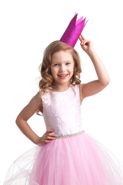 istock Happy small princess girl 1711564272