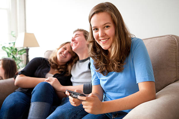 istock Teenage girl texting on a mobile device 171156617