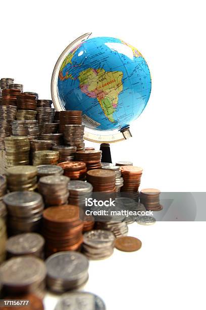 Finanças Internacionais - Fotografias de stock e mais imagens de Abundância - Abundância, Azul, Branco