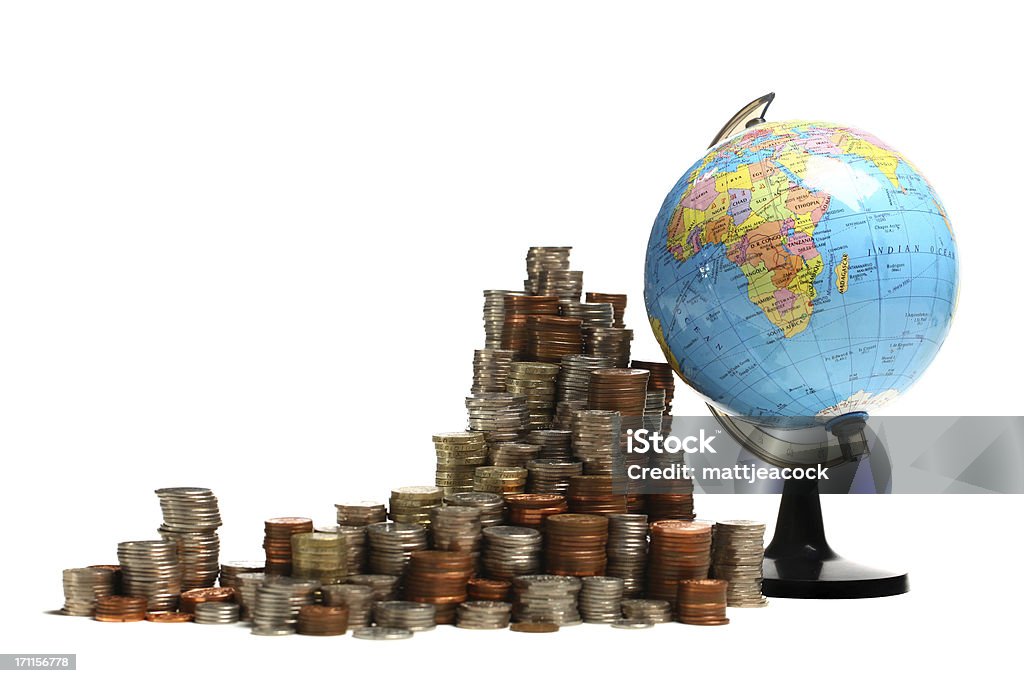 Finanças globais - Foto de stock de Globo terrestre royalty-free