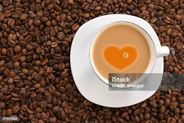 Tazza Di Caffè - Fotografie stock e altre immagini di Caffè - Bevanda - Caffè - Bevanda, Simbolo di cuore, Amore