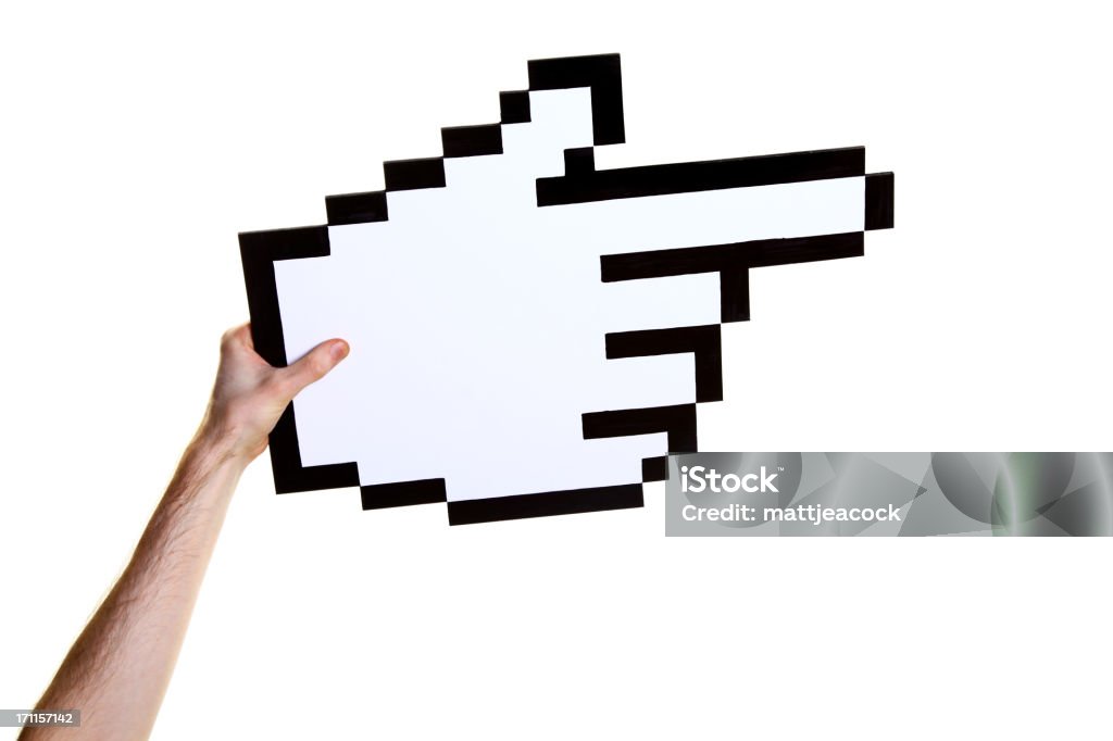 Massive Cursor On Computer Giant Cursor Stock Photo - Download Image Now - Computer Mouse, Cursor ...