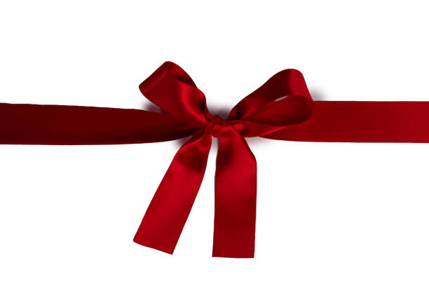 istock Shiny red satin ribbon bow 1711574878