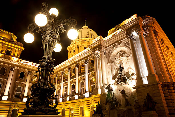 budapest schloss buda - nobility royal palace of buda budapest palace stock-fotos und bilder