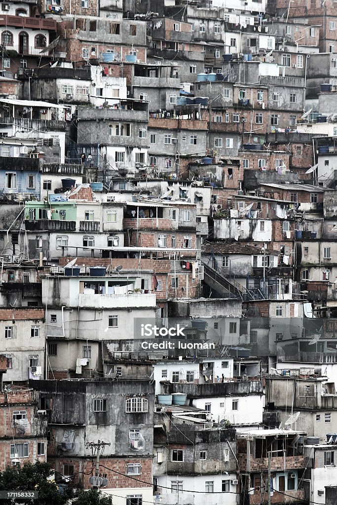 Favela no Rio de Janeiro - Royalty-free Ar-condicionado Foto de stock