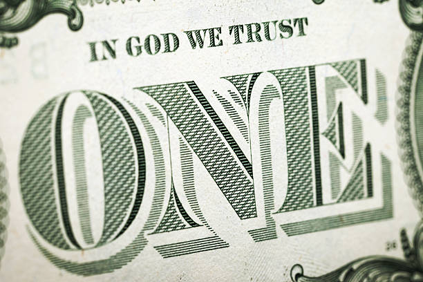 istock One U.S. Dollar with Detail on In God We Trust 171158364