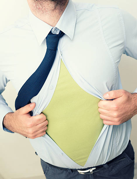istock Business Man and his superhero 171158423