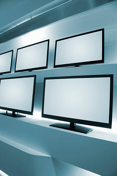 istock Rows of LCD TVs in TV Store 171158511