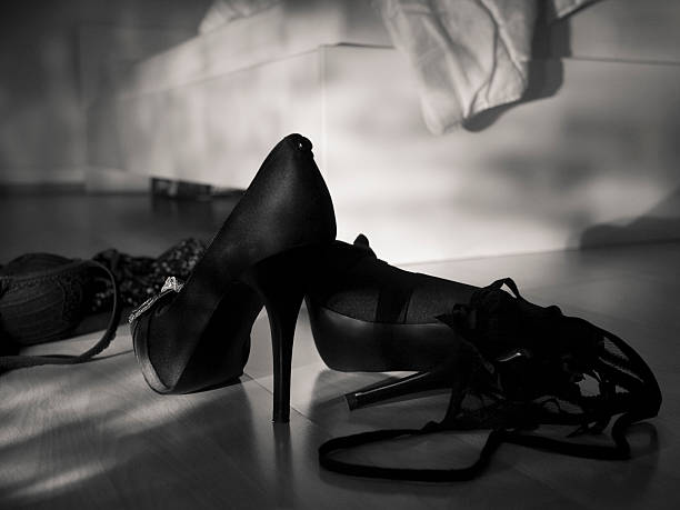 The morning after High heels and underwear by the bed seduction stock pictures, royalty-free photos & images