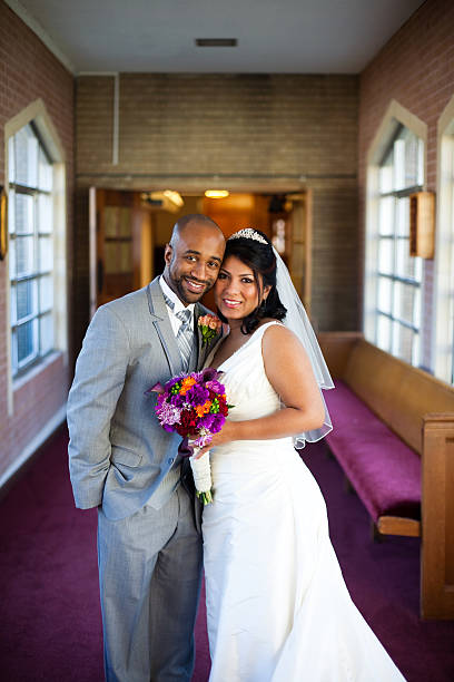 istock Happy Bride and Groom Portrait 171158601