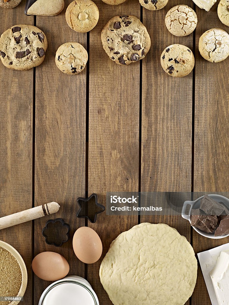 Las Cookies ingredientes - Foto de stock de Alimento libre de derechos