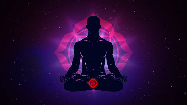 istock Muladhara chakra with meditation human in lotus pose 1711591930