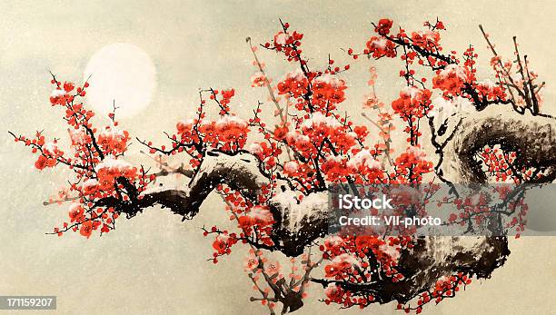 Vetores de Flor De Ameixa e mais imagens de Japão - Japão, Arte, Cultura Japonesa