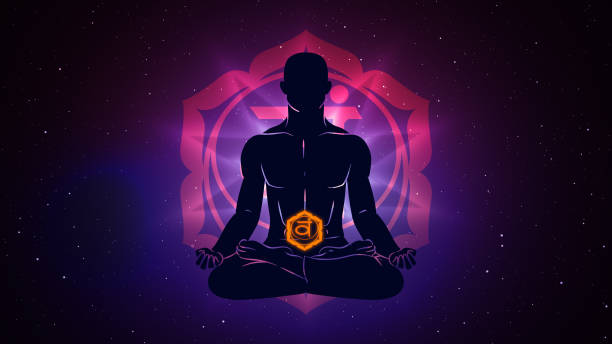 istock Svadhishthana chakra with meditation human in lotus pose 1711592464