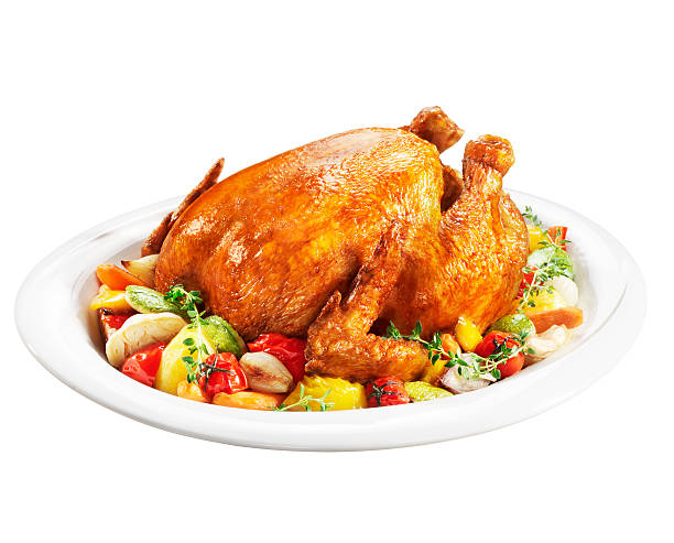 Roast chicken on a plate of vegetables http://i1362.photobucket.com/albums/r682/chnsmt/banner84_zps1c46777e.jpg comprehensive stock pictures, royalty-free photos & images