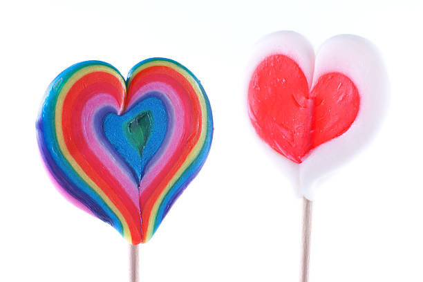 istock Valentine's Day, heart-shaped lollipops 171159326