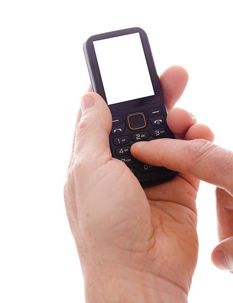 istock Hand holding telephone and text messaging 171159368