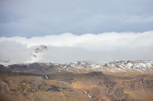 Beautiful landscape from northern Iceland in autumn.