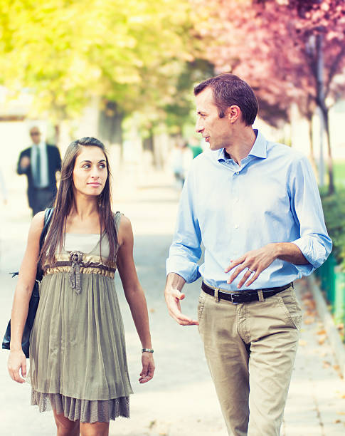 istock Couple flirting in a spring park life 171159991