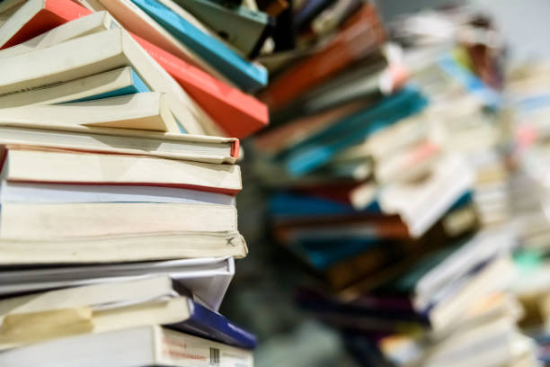 istock Stack of study books, concept of intellectuals. 1711653381