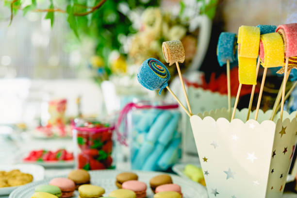 istock Baubles in a candy bar for a birthday. 1711676127
