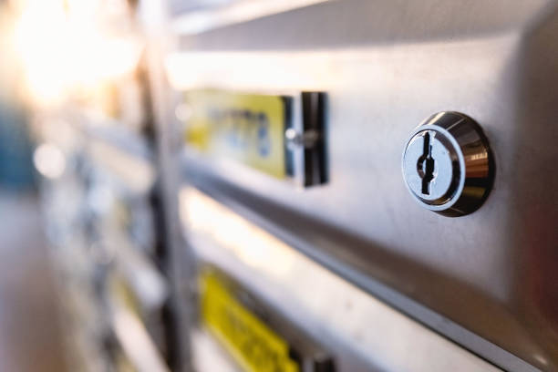 istock Locker safe Deposit Box in a numbered bank, to keep valuable secrets. 1711678882