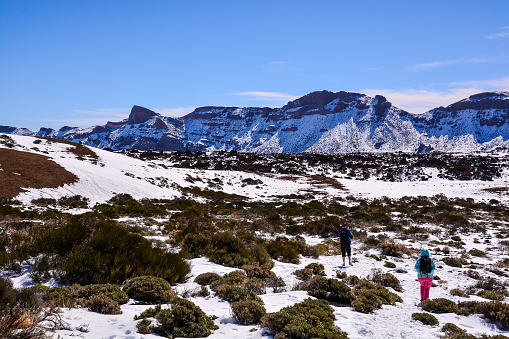 Winter mountaineering in the Sierra de Gredos, Spain