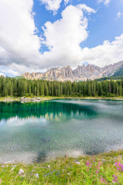 istock Carezza lake on a sunny day, Italy. 1711700558