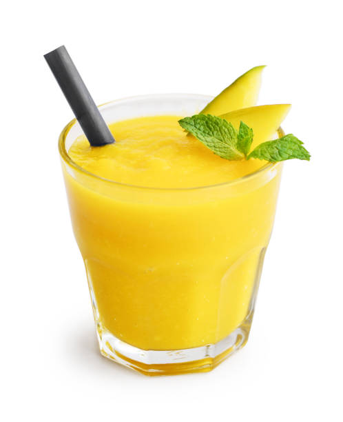 istock Glass of mango smoothie 1711716847