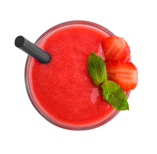 istock Glass of strawberry smoothie 1711717168