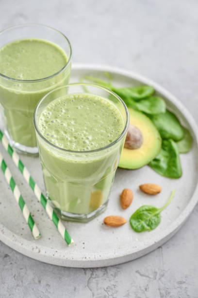 istock Green smoothie with spinach and avocado 1711724159