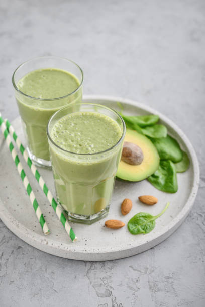 istock Green smoothie with spinach and avocado 1711724176