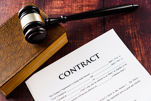 The legality of a contract is dictated by a judge in case of demand.