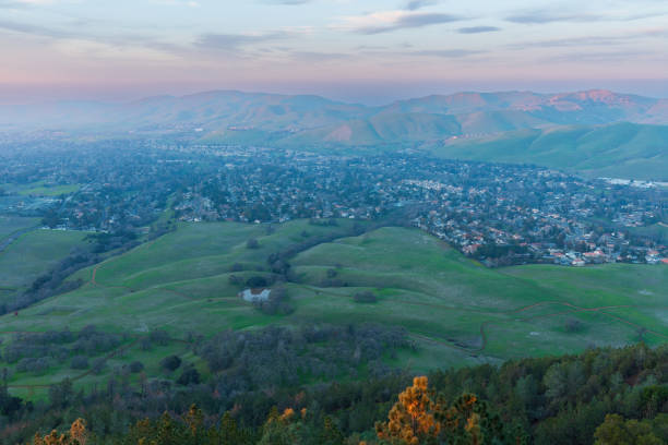 istock Hazy sunset over Clayton and Mitchell Canyon from Mt. Diablo 1711752825