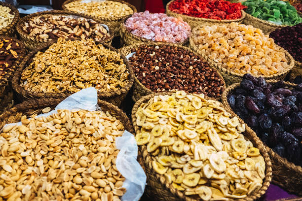 istock Baskets full of various heart-healthy nuts. 1711767813